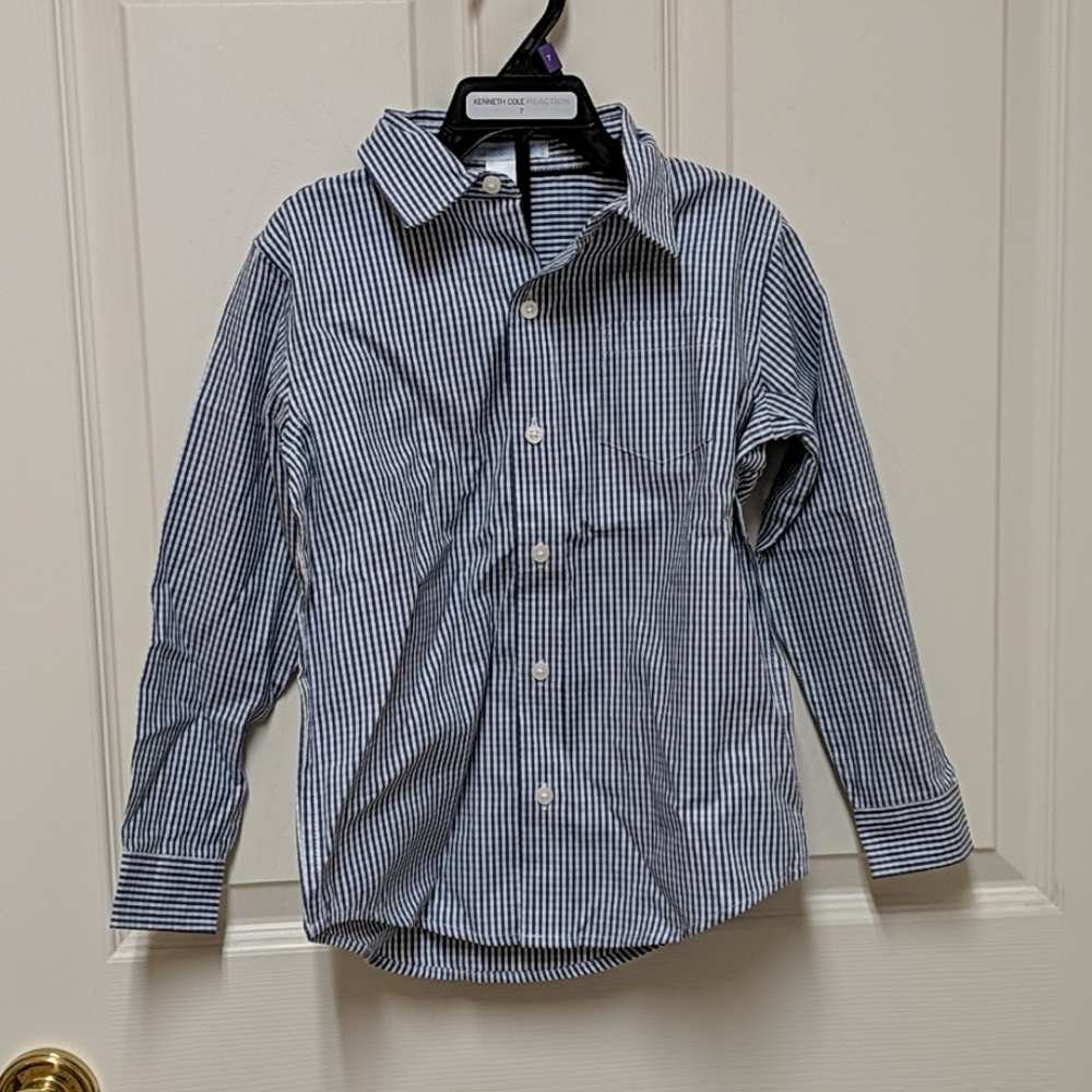 Boys Janie And Jack Striped Dress Shirt